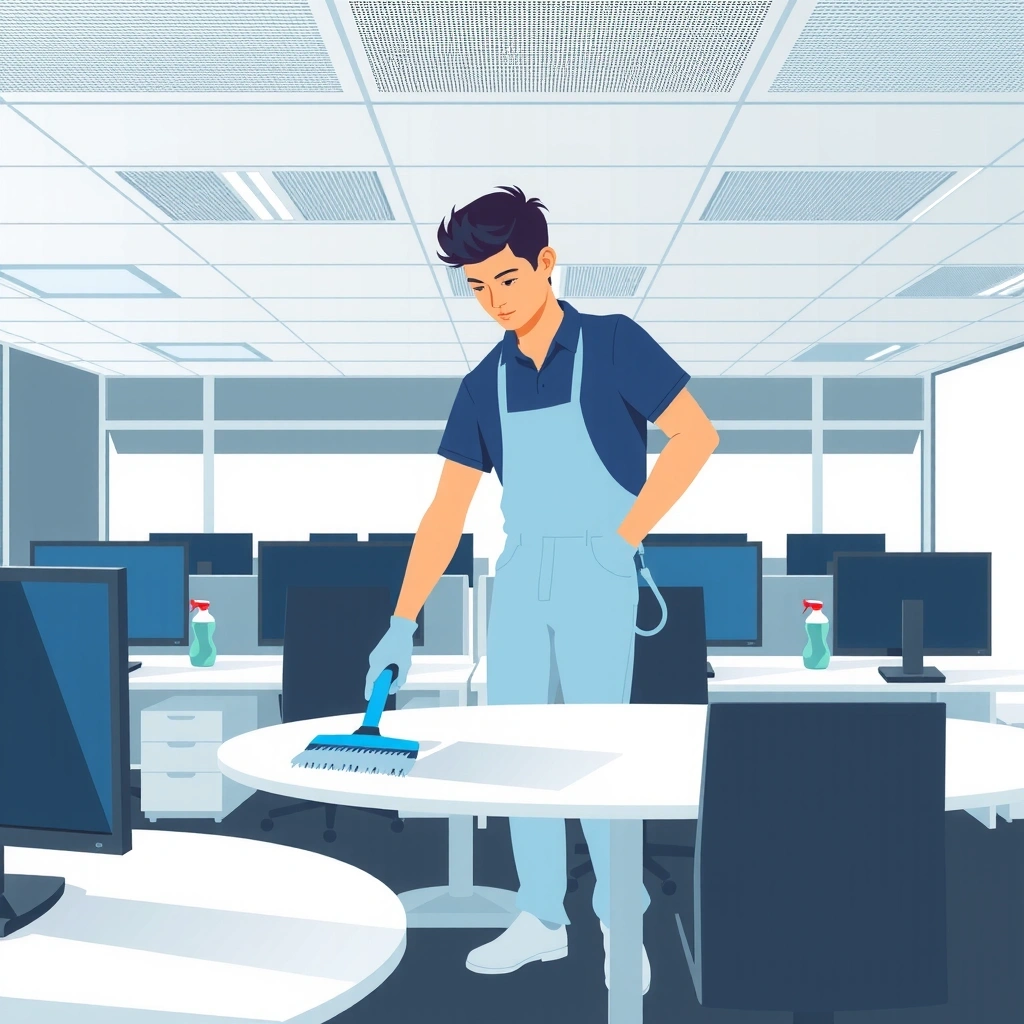Commercial office cleaning